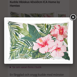 Design "Djungle flower" textile assortment, created for ICA by Hemtex